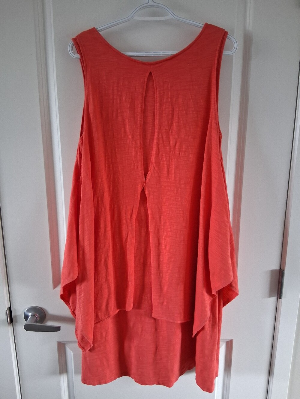 neon buddha Coral Open-Back Sleeveless Tank
